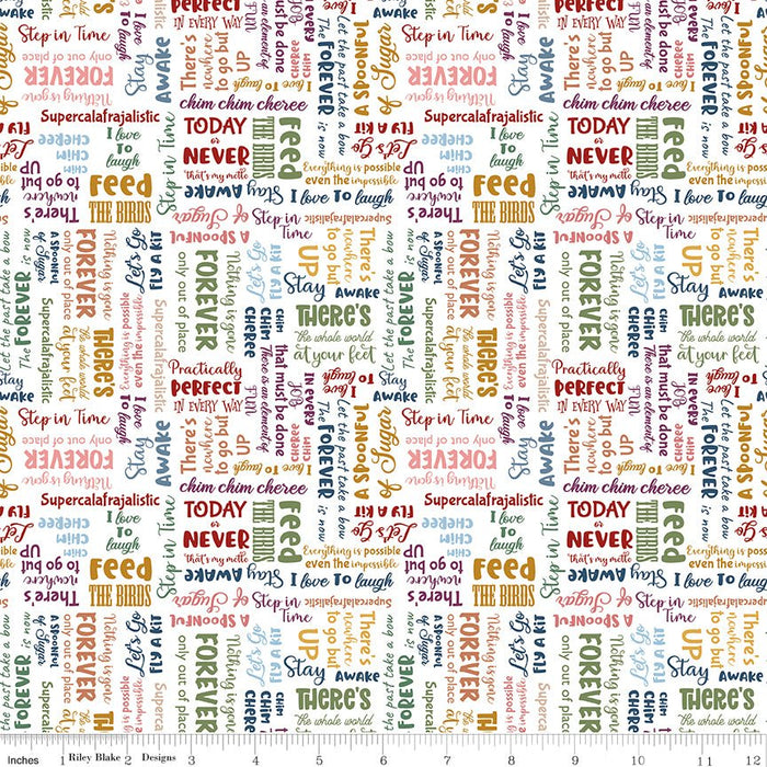 PRE - Order A Spoonful Of Sugar by Jennifer Long - Storybook C17085 - CLOUD - Half Yard February 2026 - Modern Fabric Shoppe