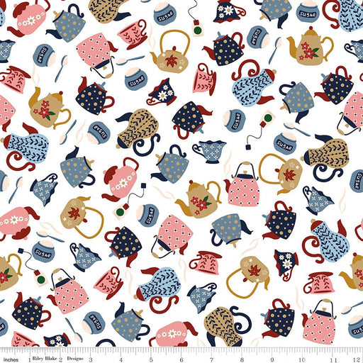 PRE - Order A Spoonful Of Sugar by Jennifer Long - Sugar and Tea C17082 - CLOUD - Half Yard February 2026 - Modern Fabric Shoppe