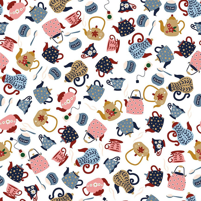 PRE - Order A Spoonful Of Sugar by Jennifer Long - Sugar and Tea C17082 - CLOUD - Half Yard February 2026 - Modern Fabric Shoppe