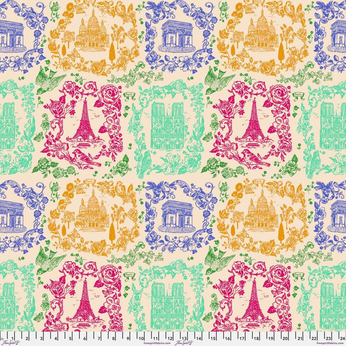 PRE-ORDER A Spring in Paris by Nathalie Lete- Sightseeing PWNL042.MULTI- Half Yard- September 2024 - Modern Fabric Shoppe