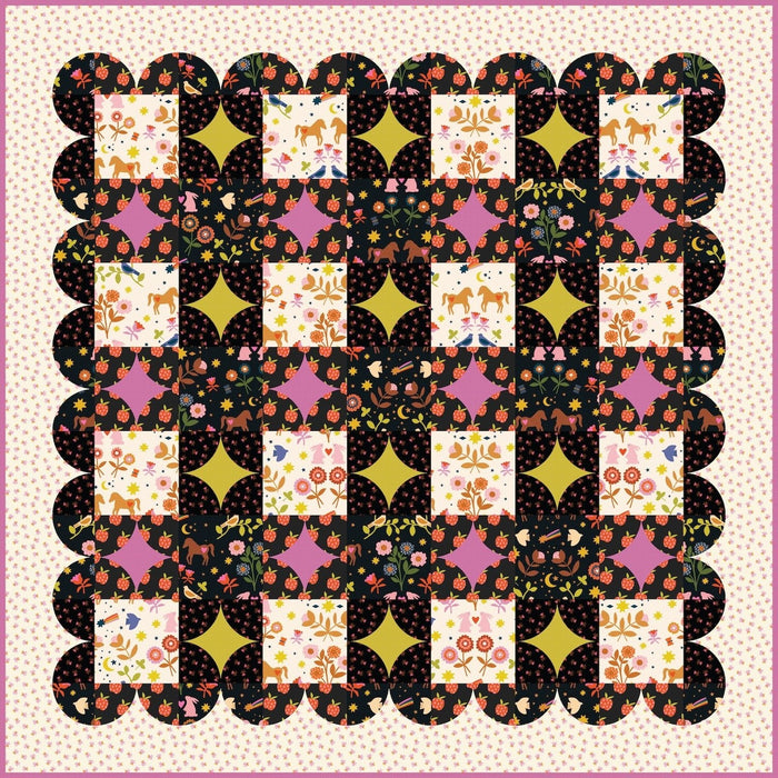 PRE - Order Alexia Marcella Abegg - Gingham Glitz Quilt Kit featuring Mystic Fable - March 2026 - Modern Fabric Shoppe
