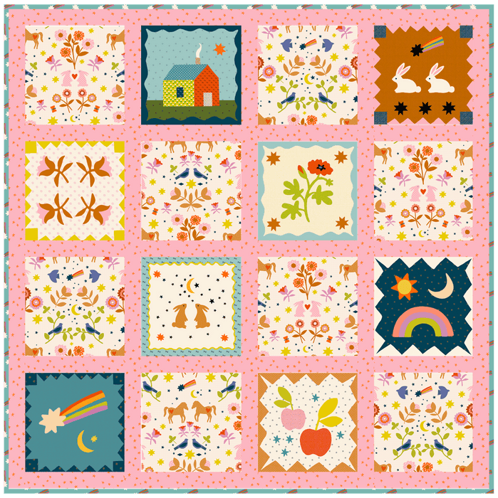 PRE - Order Alexia Marcella Abegg - Mystic Fable Panel Small Quilt Kit featuring Mystic Fable - March 2026 - Modern Fabric Shoppe