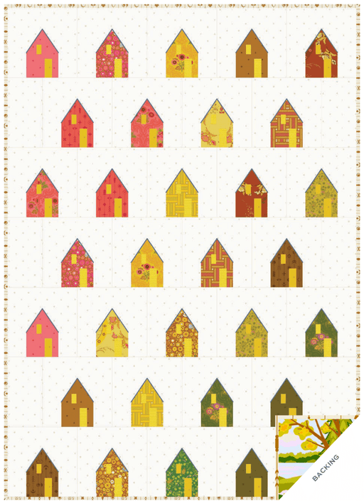 PRE - Order Alison Glass - Little Cabin Quilt Kit featuring Camp Kitschy LaLa - October 2025 - Modern Fabric Shoppe