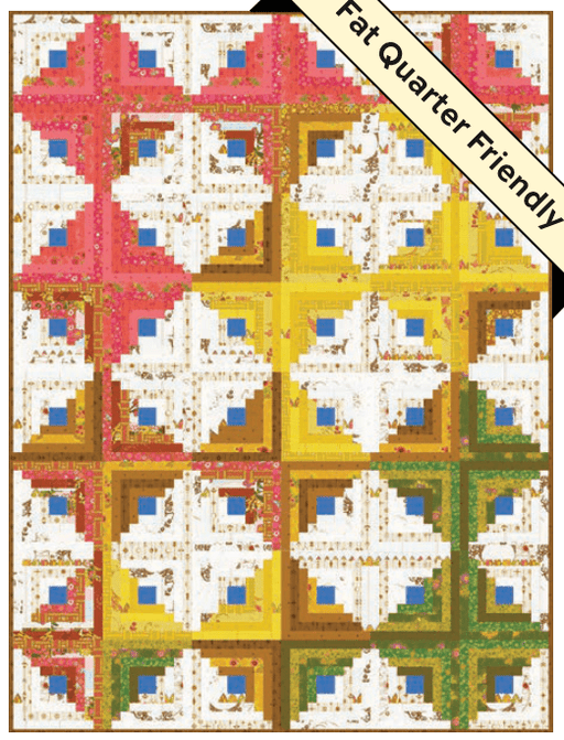 PRE - Order Alison Glass - Log Cabin Quilt Kit featuring Camp Kitschy LaLa - October 2025 - Modern Fabric Shoppe