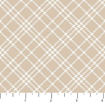 PRE - Order Always By My Side by Figo Studio - Checks 91331 - 30 Taupe - Half Yard - August 2026 - Modern Fabric Shoppe
