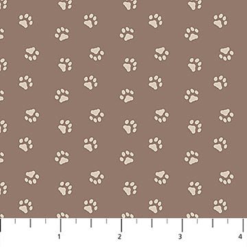 PRE - Order Always By My Side by Figo Studio - Paws 91332 - 36 Brown - Half Yard - August 2026 - Modern Fabric Shoppe