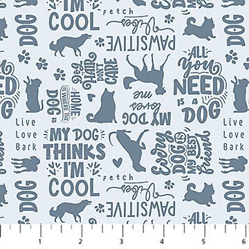 PRE - Order Always By My Side by Figo Studio - Quotes 91328 - 40 Blue - Half Yard - August 2026 - Modern Fabric Shoppe