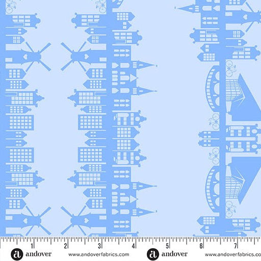PRE - Order Amsterdam by Libs Elliott - 9 Streets A - 1689 - LB Frozen Canal - Half Yard - November 2025 - Modern Fabric Shoppe