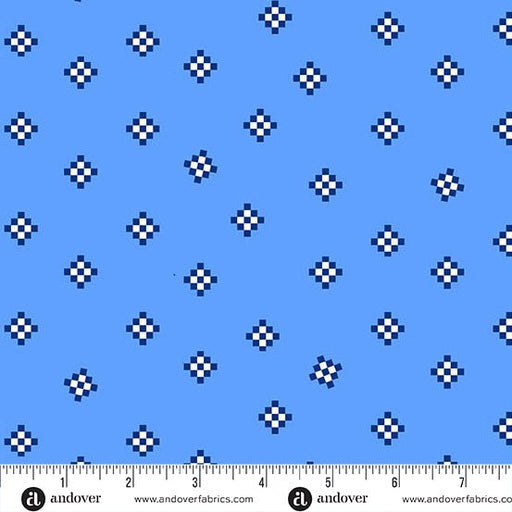 PRE - Order Amsterdam by Libs Elliott - Rijks A - 1685 - B Cobalt - Half Yard - November 2025 - Modern Fabric Shoppe