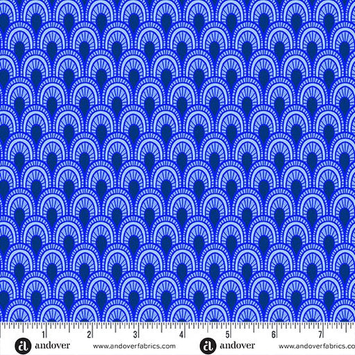 PRE - Order Amsterdam by Libs Elliott - Zander A - 1687 - B Cobalt - Half Yard - November 2025 - Modern Fabric Shoppe
