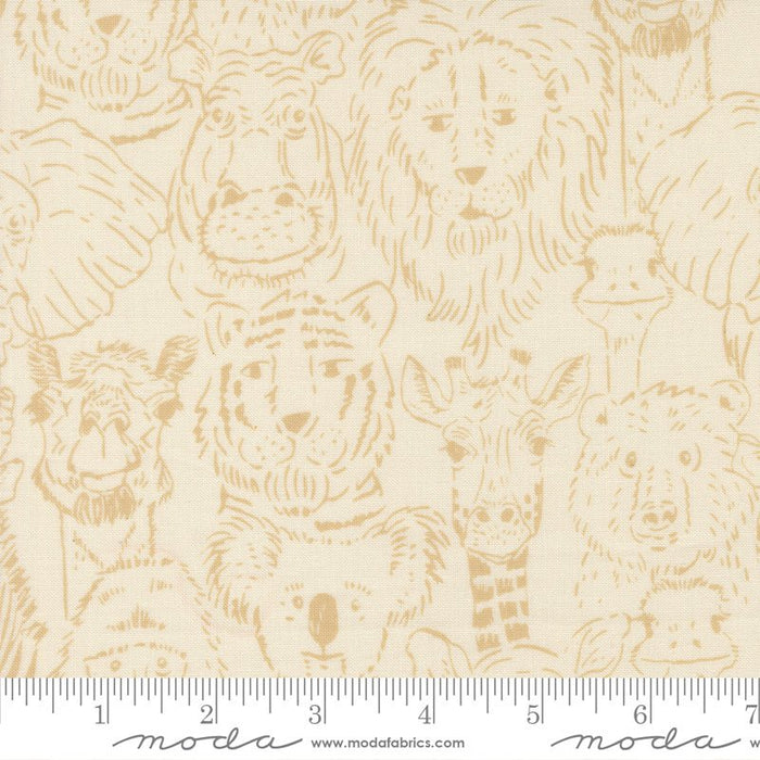 PRE - ORDER Animal Park Fun by Stacy Lest Hsu - Natural 20962 21 - Half Yard - January 2026 - Modern Fabric Shoppe