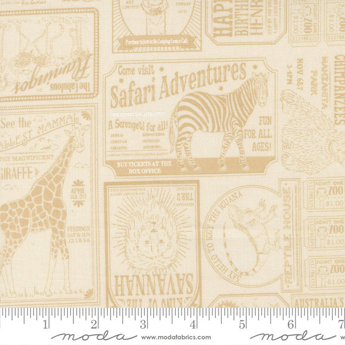 PRE - ORDER Animal Park Fun by Stacy Lest Hsu - Natural 20965 21 - Half Yard - January 2026 - Modern Fabric Shoppe