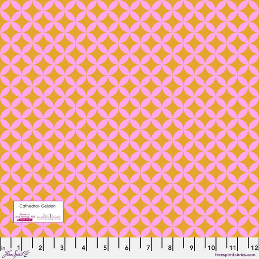 PRE-ORDER Anna Maria Horner Love Always AM, Cathedral PWAH202.GOLDEN- Half Yard - Modern Fabric Shoppe