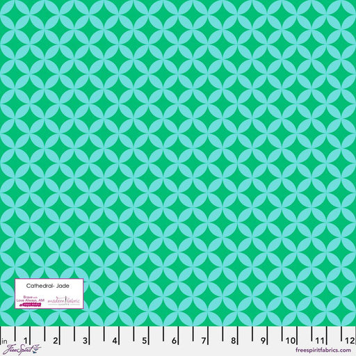 PRE-ORDER Anna Maria Horner Love Always AM, Cathedral PWAH202.JADE- Half Yard - Modern Fabric Shoppe