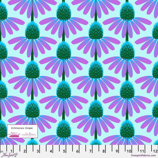 PRE-ORDER Anna Maria Horner Love Always AM, Echinacea PWAH075.GRAPE- Half Yard - Modern Fabric Shoppe