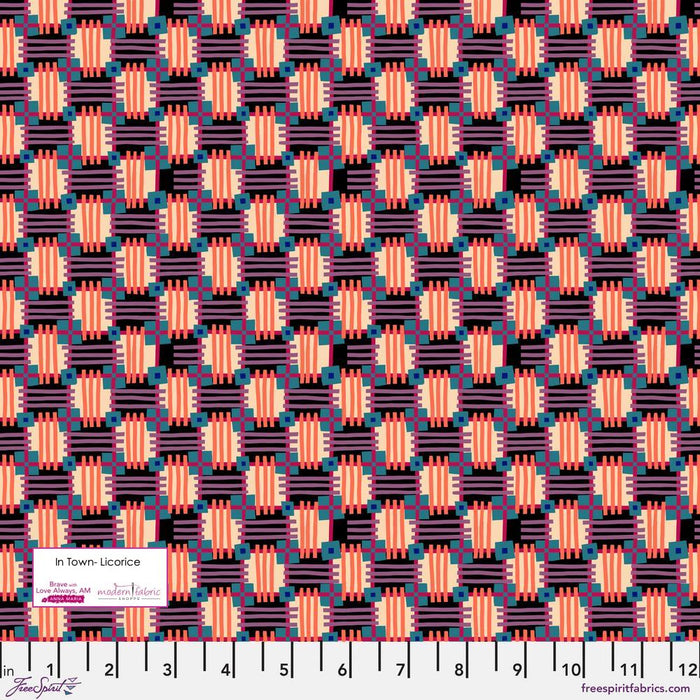 PRE-ORDER Anna Maria Horner Love Always AM, In Town PWAH158.LICORICE- Half Yard - Modern Fabric Shoppe