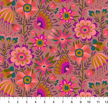 PRE - Order Anna Maria Textiles - Allegory - Charmed AMT142 - 20V Rose - Half Yard - December 2025 - Modern Fabric Shoppe