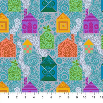 PRE - Order Anna Maria Textiles - Allegory - Storybook AMT146 - 47V Pigeon - Half Yard - December 2025 - Modern Fabric Shoppe