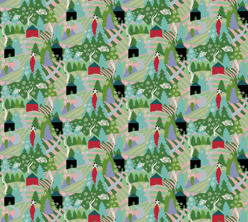 PRE - Order Anna Maria Textiles - Cozy Christmas - Flurry AMT161 - 72V Morning - Half Yard - April 2026 - Modern Fabric Shoppe