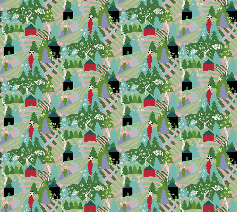 PRE - Order Anna Maria Textiles - Cozy Christmas - Flurry AMT161 - 72V Morning - Half Yard - April 2026 - Modern Fabric Shoppe