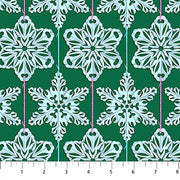 PRE - Order Anna Maria Textiles - Cozy Christmas - Paperflakes AMT162 - 74L Mint - Half Yard - April 2026 - Modern Fabric Shoppe