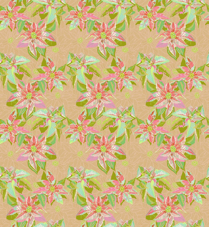 PRE - Order Anna Maria Textiles - Cozy Christmas - Poinsettia AMT166 - 56V Fresh - Half Yard - April 2026 - Modern Fabric Shoppe