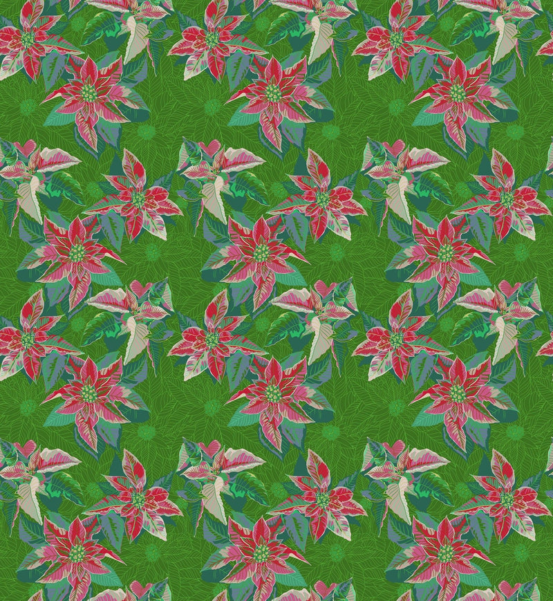PRE - Order Anna Maria Textiles - Cozy Christmas - Poinsettia AMT166 - 72C Housewarming - Half Yard - April 2026 - Modern Fabric Shoppe