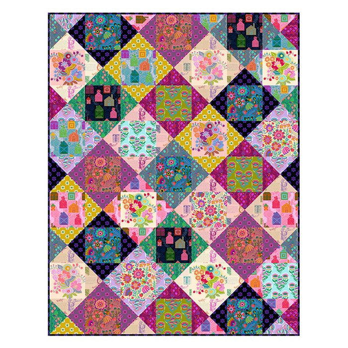 PRE - Order Anna Maria Textiles - Crossover Quilt Kit featuring Allegory - December 2025 - Modern Fabric Shoppe