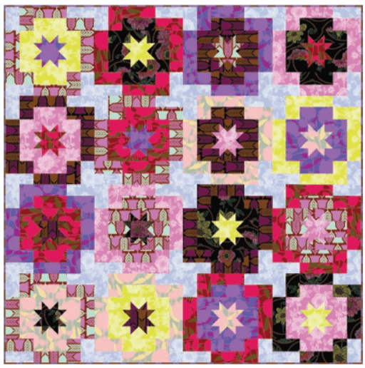 PRE - Order Anna Maria Textiles - Garden Star Quilt Kit featuring Silhouette - October 2025 - Modern Fabric Shoppe