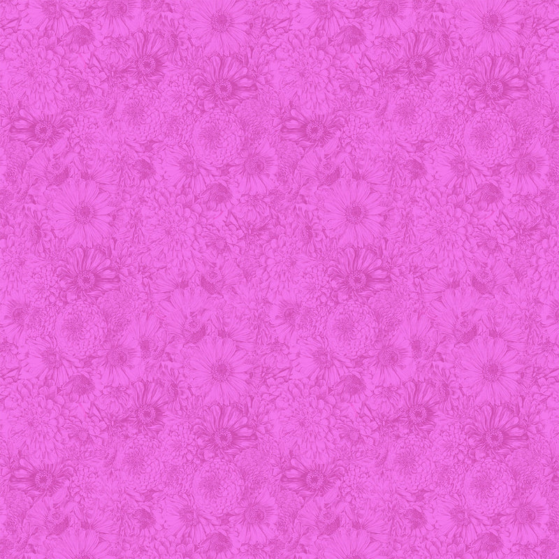PRE-Order Anna Maria Textiles- Gentle Rendering- Bounty AMT206-28L Magenta- Half Yard- April 2027 - Modern Fabric Shoppe