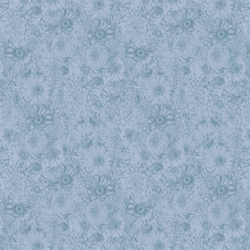 PRE-Order Anna Maria Textiles- Gentle Rendering- Bounty AMT206-40V Slate- Half Yard- April 2027 - Modern Fabric Shoppe