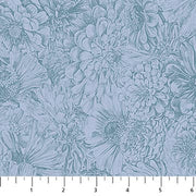 PRE-Order Anna Maria Textiles- Gentle Rendering- Bounty AMT206-40V Slate- Half Yard- April 2027 - Modern Fabric Shoppe