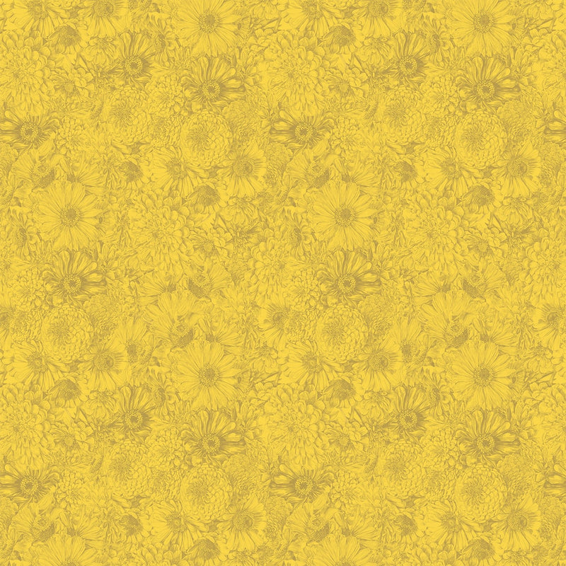 PRE-Order Anna Maria Textiles- Gentle Rendering- Bounty AMT206-54C Sunshine- Half Yard- April 2027 - Modern Fabric Shoppe