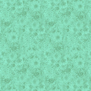 PRE-Order Anna Maria Textiles- Gentle Rendering- Bounty AMT206-75C Aqua- Half Yard- April 2027 - Modern Fabric Shoppe