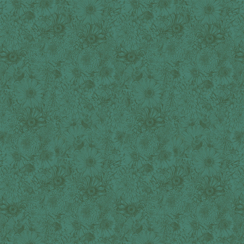 PRE-Order Anna Maria Textiles- Gentle Rendering- Bounty AMT206-78L Jade- Half Yard- April 2027 - Modern Fabric Shoppe
