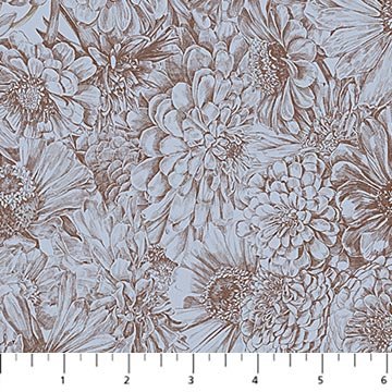 PRE-Order Anna Maria Textiles- Gentle Rendering- Bounty CLAMT105-63C Storm- Half Yard- April 2027 - Modern Fabric Shoppe