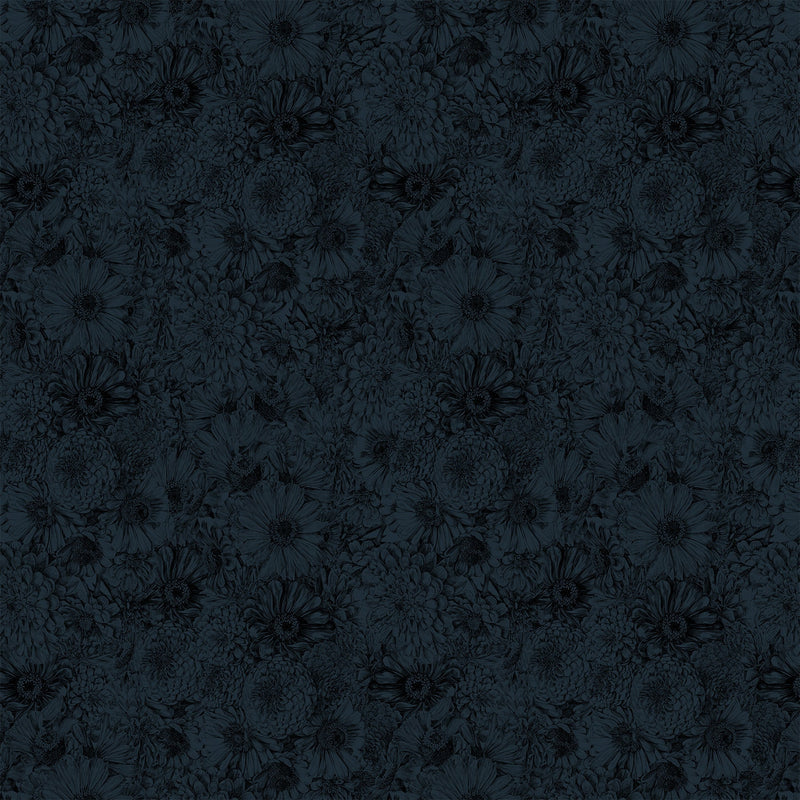 PRE-Order Anna Maria Textiles- Gentle Rendering- Bounty CLAMT105-99L Midnight- Half Yard- April 2027 - Modern Fabric Shoppe