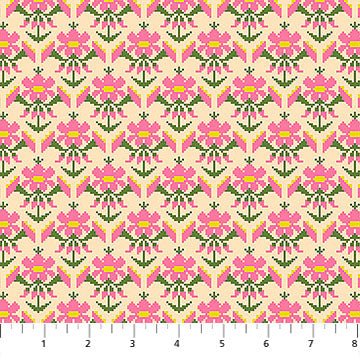 PRE - Order Anna Maria Textiles - Heiress - Posey AMT1013 - 28C Sweet - Half Yard - July 2026 - Modern Fabric Shoppe