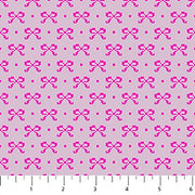 PRE - Order Anna Maria Textiles - Little Heiress - Bows AMT1019 - 28L Fuchsia - Half Yard - November 2026 - Modern Fabric Shoppe