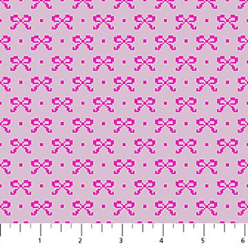 PRE - Order Anna Maria Textiles - Little Heiress - Bows AMT1019 - 28L Fuchsia - Half Yard - November 2026 - Modern Fabric Shoppe