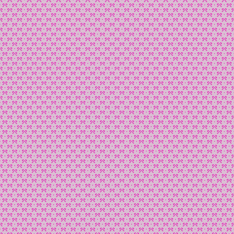 PRE - Order Anna Maria Textiles - Little Heiress - Bows AMT1019 - 28L Fuchsia - Half Yard - November 2026 - Modern Fabric Shoppe