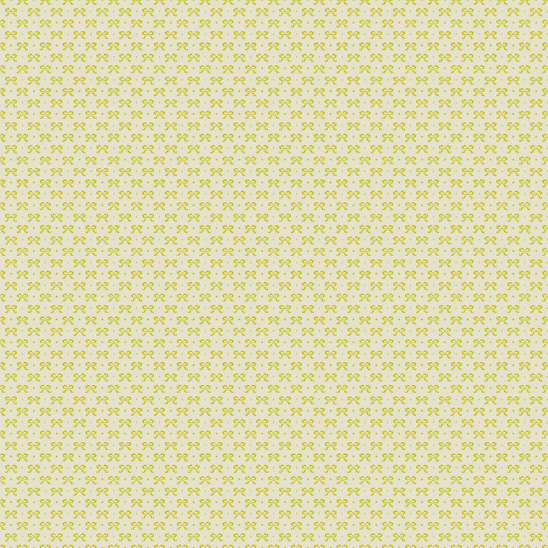 PRE - Order Anna Maria Textiles - Little Heiress - Bows AMT1019 - 50V Butter - Half Yard - November 2026 - Modern Fabric Shoppe