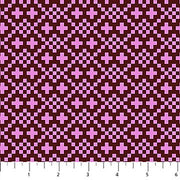 PRE - Order Anna Maria Textiles - Little Heiress - Kilim AMT1017 - 29L Mulberry - Half Yard - November 2026 - Modern Fabric Shoppe