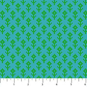 PRE - Order Anna Maria Textiles - Little Heiress - Sprout AMT1018 - 62L Cerulean - Half Yard - November 2026 - Modern Fabric Shoppe