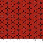 PRE - Order Anna Maria Textiles - Little Heiress - Treasure Map AMT1016 - 26L Crimson - Half Yard - November 2026 - Modern Fabric Shoppe