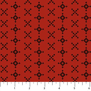 PRE - Order Anna Maria Textiles - Little Heiress - Treasure Map AMT1016 - 26L Crimson - Half Yard - November 2026 - Modern Fabric Shoppe