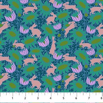 PRE - Order Anna Maria Textiles - Mosaic Menagerie - Chase AMT187 - 68C Jade - Half Yard - December 2026 (Copy) - Modern Fabric Shoppe