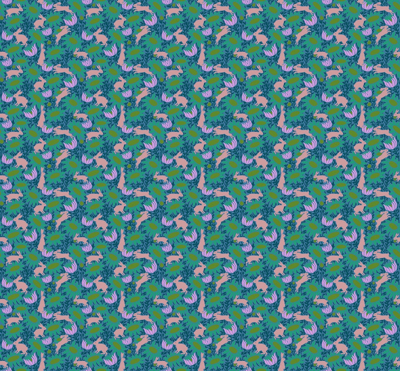 PRE - Order Anna Maria Textiles - Mosaic Menagerie - Chase AMT187 - 68C Jade - Half Yard - December 2026 (Copy) - Modern Fabric Shoppe