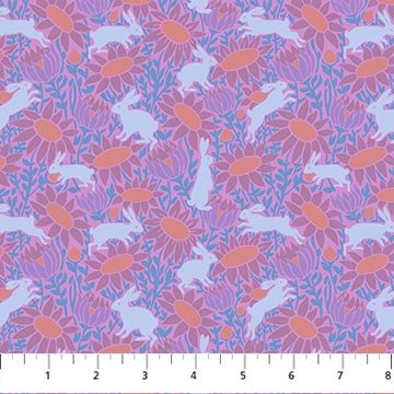PRE - Order Anna Maria Textiles - Mosaic Menagerie - Chase AMT187 - 83V Lavender - Half Yard - December 2026 - Modern Fabric Shoppe