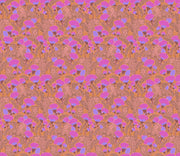 PRE - Order Anna Maria Textiles - Mosaic Menagerie - Cheetah Teeth AMT191 - 23L Coral - Half Yard - December 2026 - Modern Fabric Shoppe
